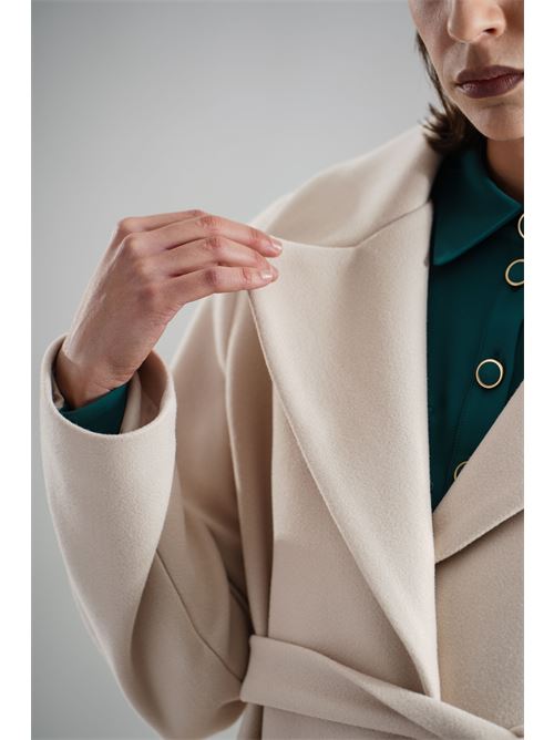 Cappotto con ecopelliccia GM by Gai Mattiolo | GM3559BURRO